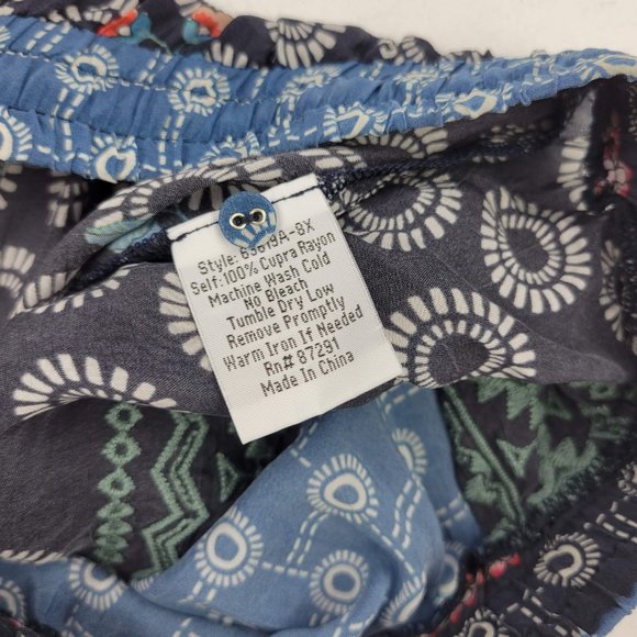 Johnny Was Maera Wide Leg Flowy Drawstring Waist Floral Pants - Picture 7 of 7